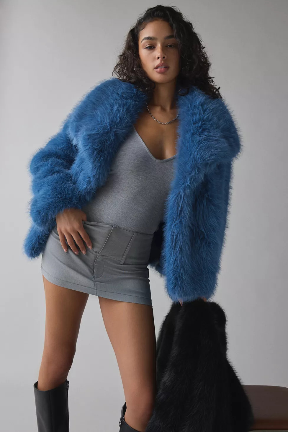 Azalea Wang Regina Faux Fur Jacket | Urban Outfitters (US and RoW)