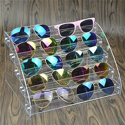 MineSign Sunglasses Organizer Clear Eyeglasses Display Case Eyewear Storage Tray Box For Glasses ... | Amazon (CA)