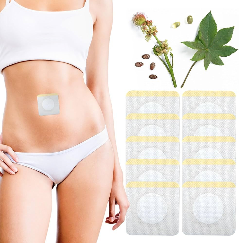 10Pcs Disposable Castor Oil Pack Wrap Belly Button, Highly Absorbent Self-Adhesive Organic Cotton... | Amazon (US)