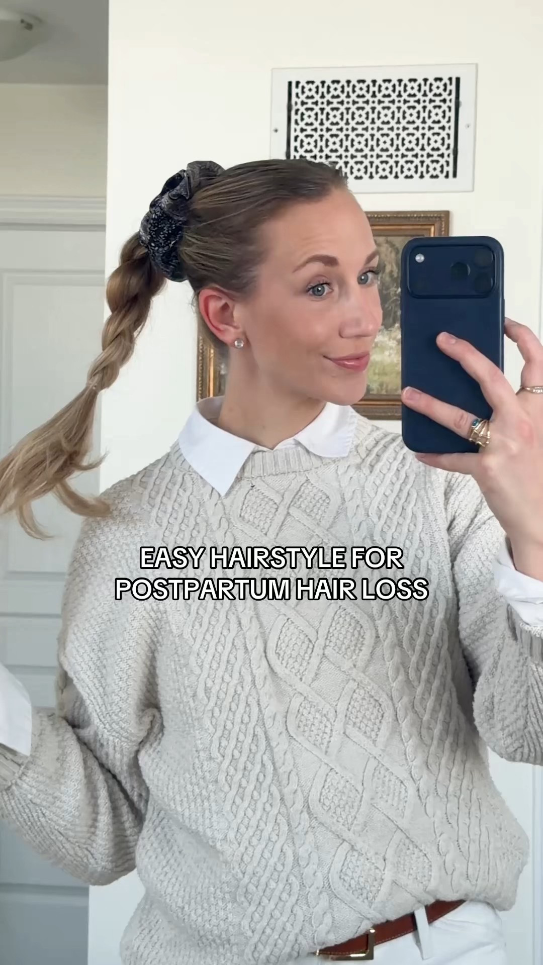 An easy, cute, winter hairstyle for the girl on the go or the mom on a mission! I have been experimenting with hairstyles because of my postpartum hair loss and this one has helped so much! I often have to either have my hair down or slicked back. Shoutout to Living Proof for the perfect fix for 3rd day hair and dae styling cream! 🩷 

#LTKwinter #LTKbeauty #LTKcanada