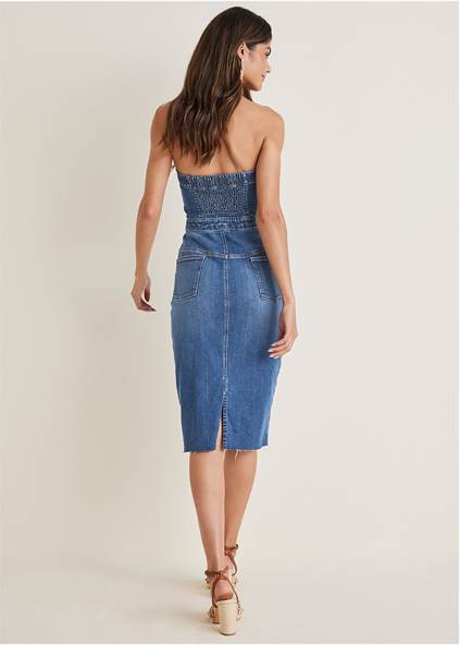 Strapless Denim Dress | VENUS