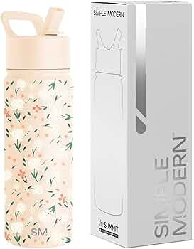 Simple Modern Kids Summit Water Bottle with Straw Lid | 18oz Stainless Steel Cup Insulated Tumble... | Amazon (US)