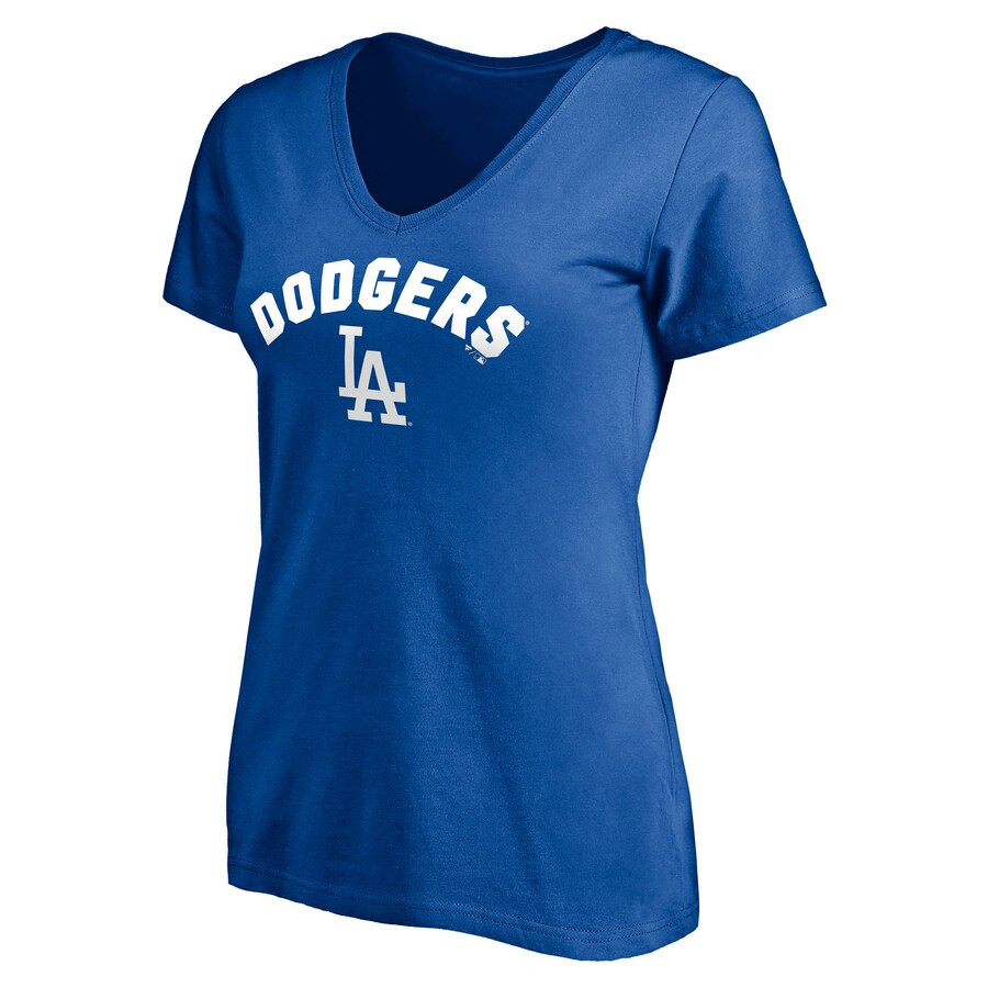 Women's Los Angeles Dodgers Fanatics Branded Royal Winning Streak Personalized Name & Number V-Ne... | MLB Shop