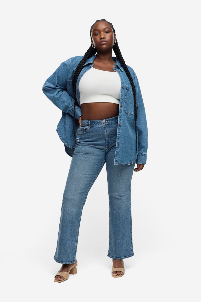 Curvy Fit Bootcut High Jeans | H&M (US + CA)