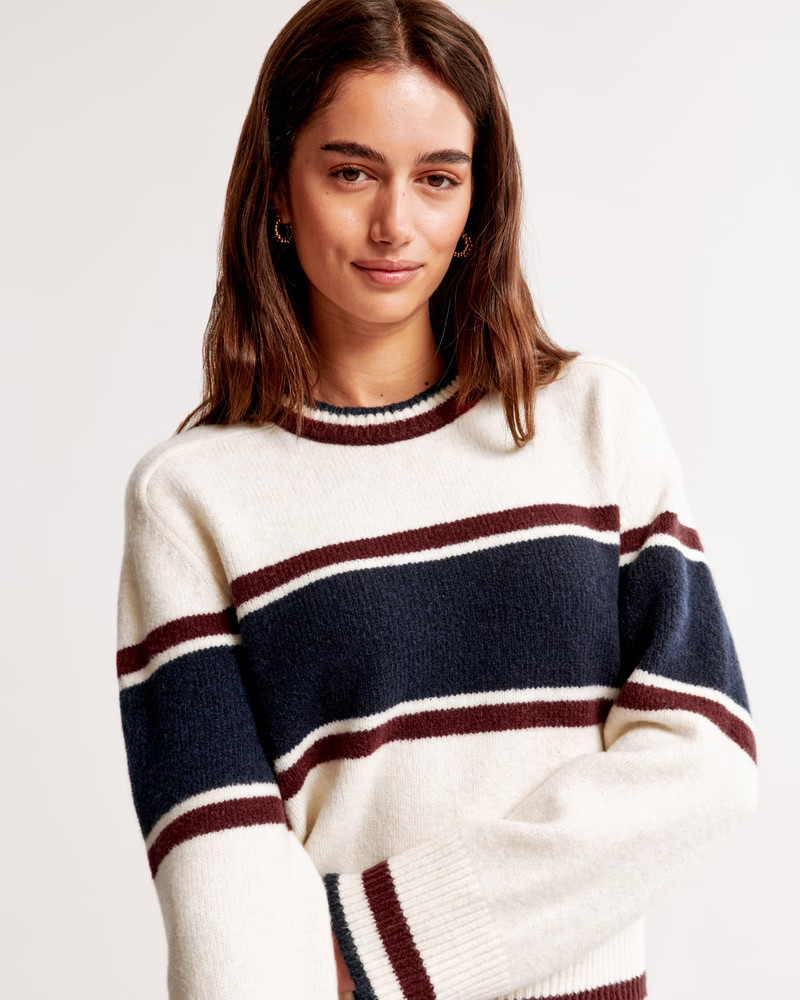 Women's The A&F Madeline Crew Sweater | Women's New Arrivals | Abercrombie.com | Abercrombie & Fitch (US)