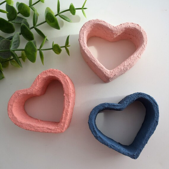 Textured Mini Clay Heart | Spring Tier Tray Décor | Clay Heart | Etsy (US)