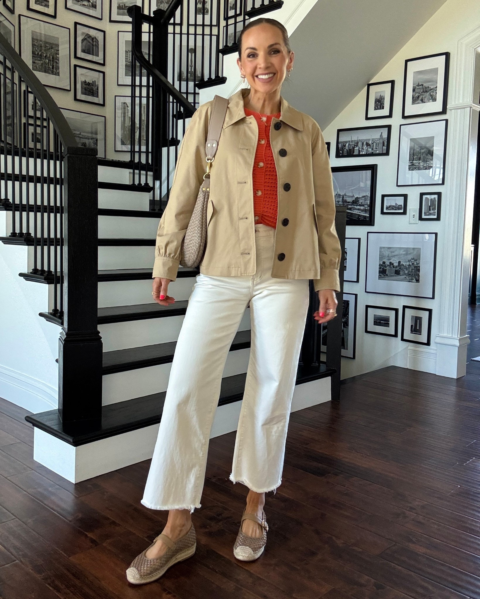 This jcrew factory jacket is perfect for spring! And these shoes are up to 20% off through tomorrow 