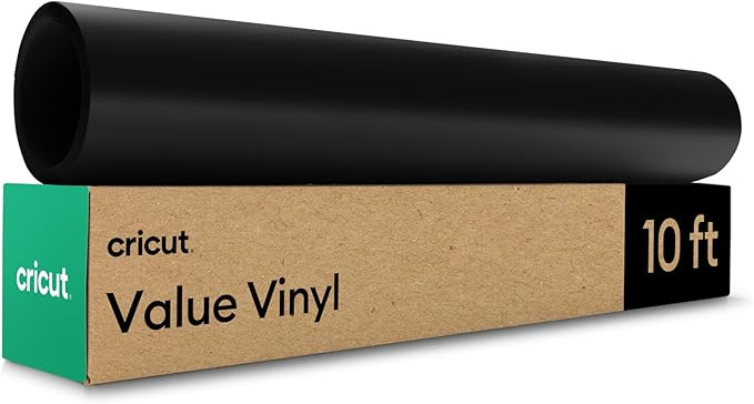 Cricut® Value Removable Vinyl, Black (12 in x 10 ft) | Amazon (US)