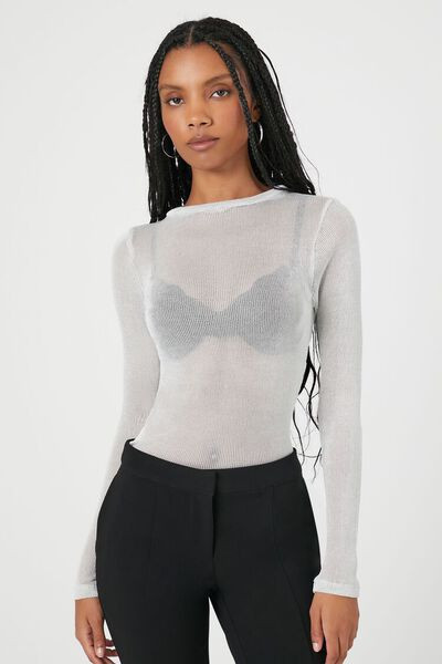 Sheer Long-Sleeve Top | Forever 21 (US)