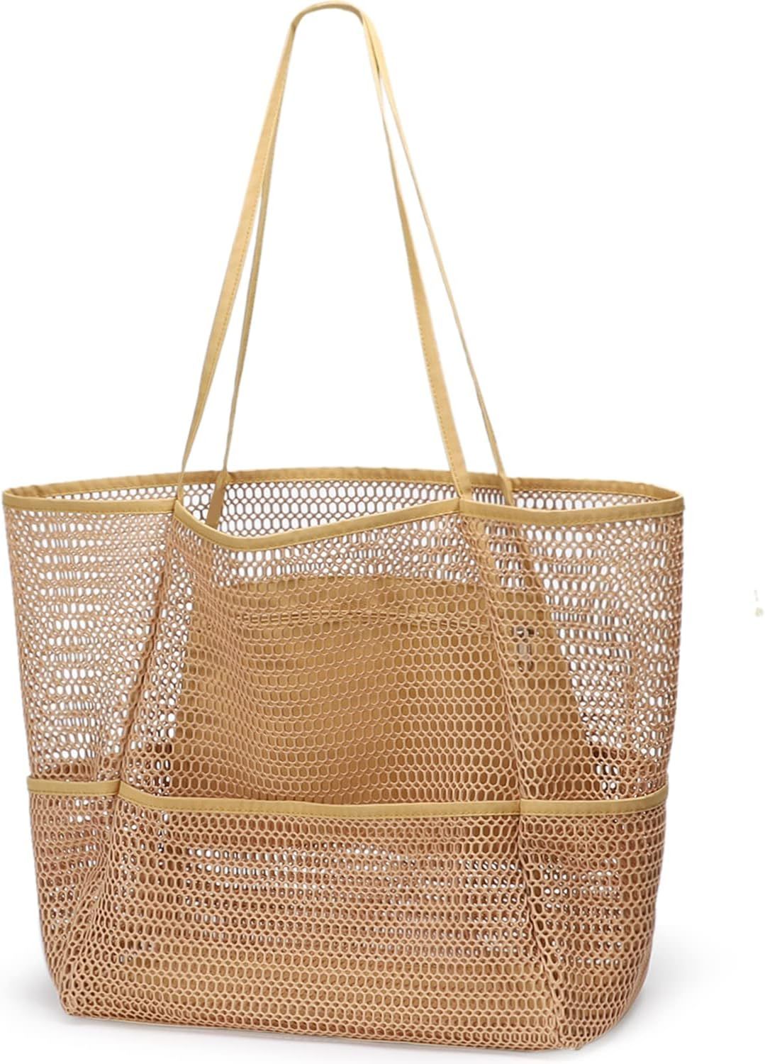Sightor Straw Beach Bag, Women Tote Bag Woven Shoulder Bag, Handmade Large Summer Handbag Hobo Ba... | Amazon (US)