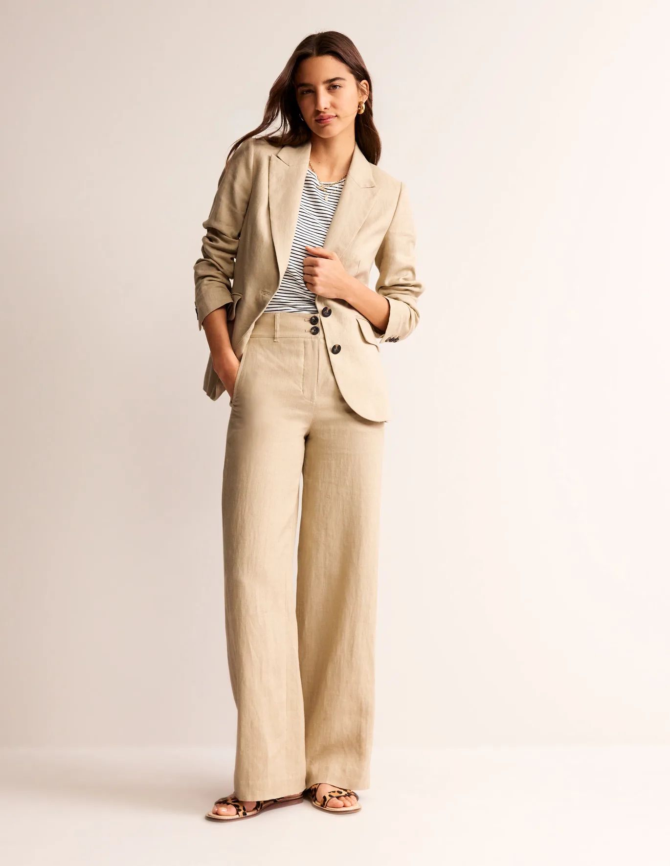 Westbourne Linen Trousers | Boden (UK & IE)