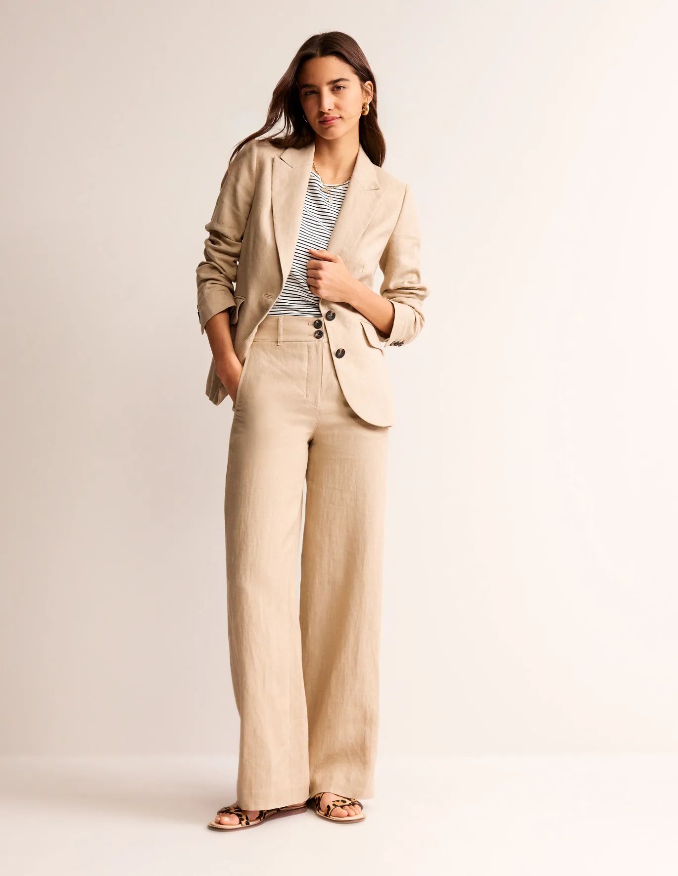 Westbourne Linen Trousers | Boden (UK & IE)