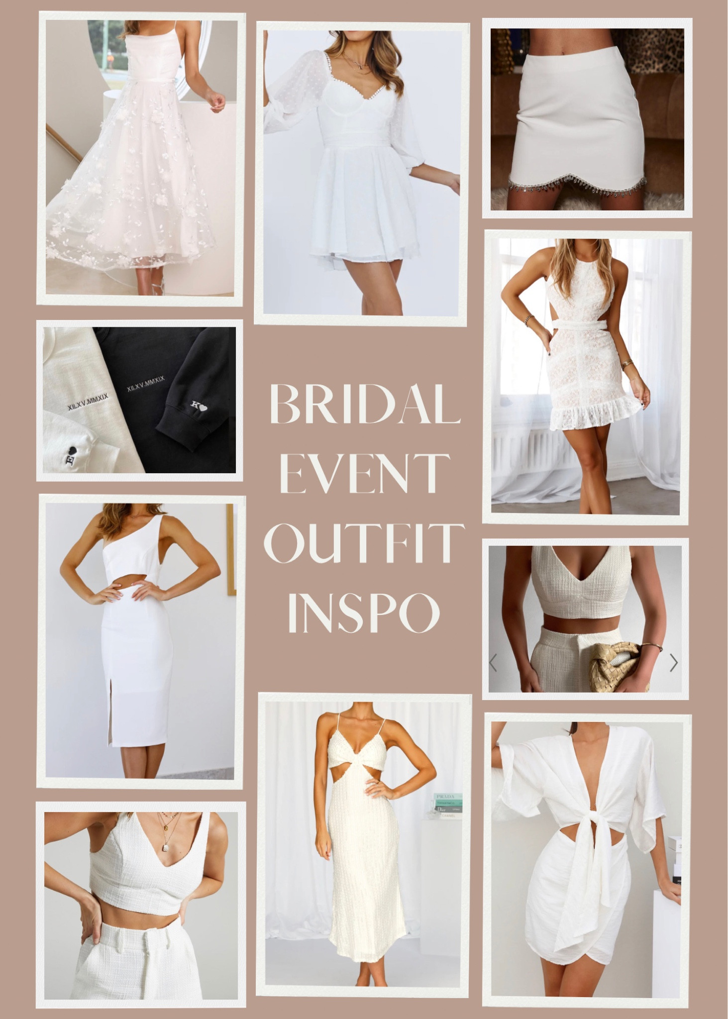 Bride to be outfit Inspo! 

Bridal shower outfits, bridal shower dresses, engagement party, engagement photos, bachelorette party outfit Inspo, rehearsal dinner outfit inspo 

Follow my shop @Cass_McD on the @shop.LTK app to shop this post and get my exclusive app-only content!



#LTKstyletip #LTKwedding #LTKunder100