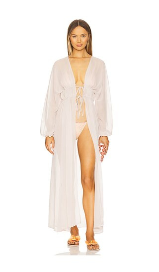 Behati Beach Robe in Shell | Revolve Clothing (Global)