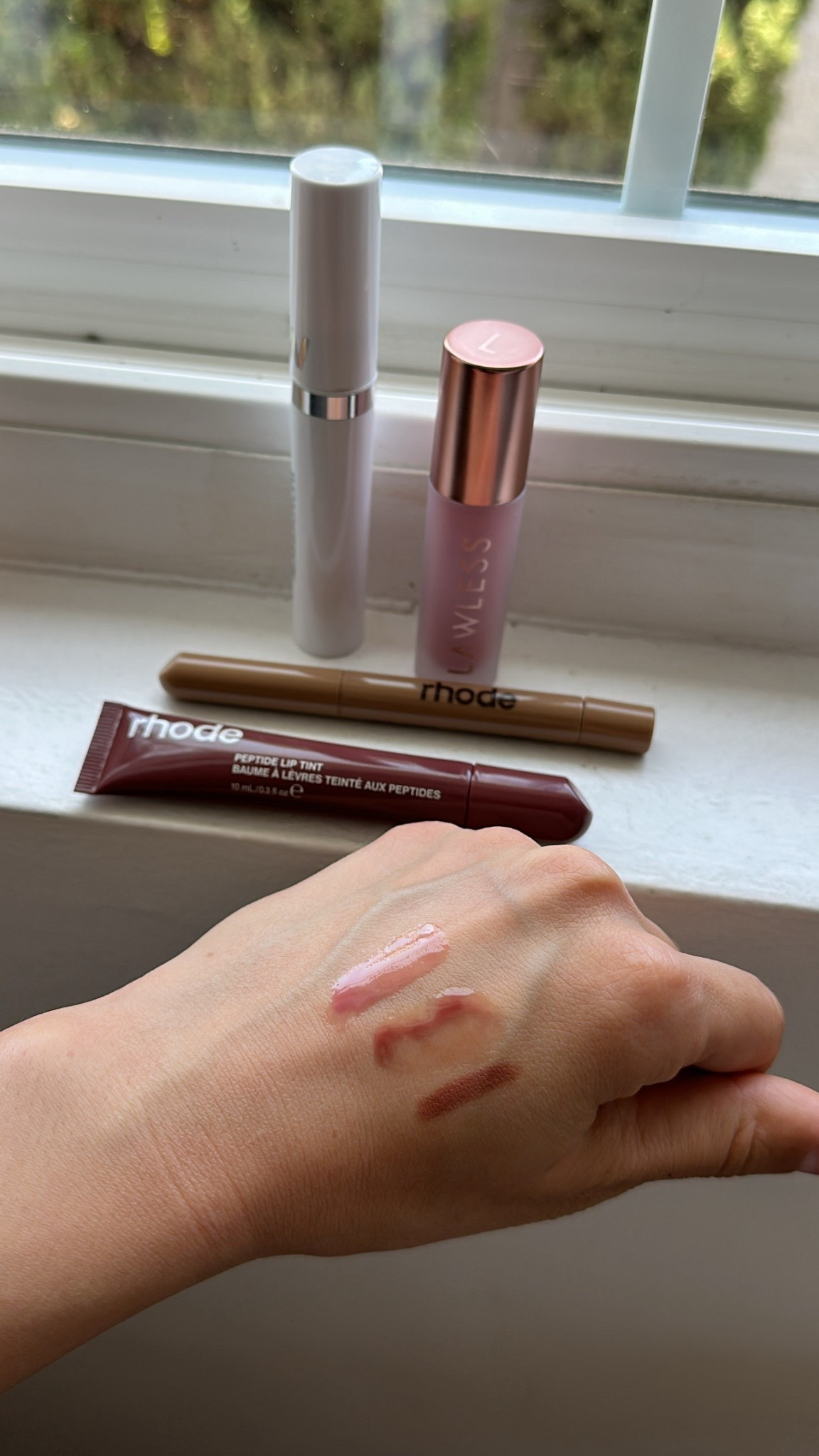 My go-to favorite berry lip at the moment 🍇💋💄 

Rhode lip shape in Lean
Rhode lip tint in PBJ
Wonderskin lip tint in Whimsicle 
Lawless lip filler in Belvet 

#LTKSummerEdit #LTKBeauty