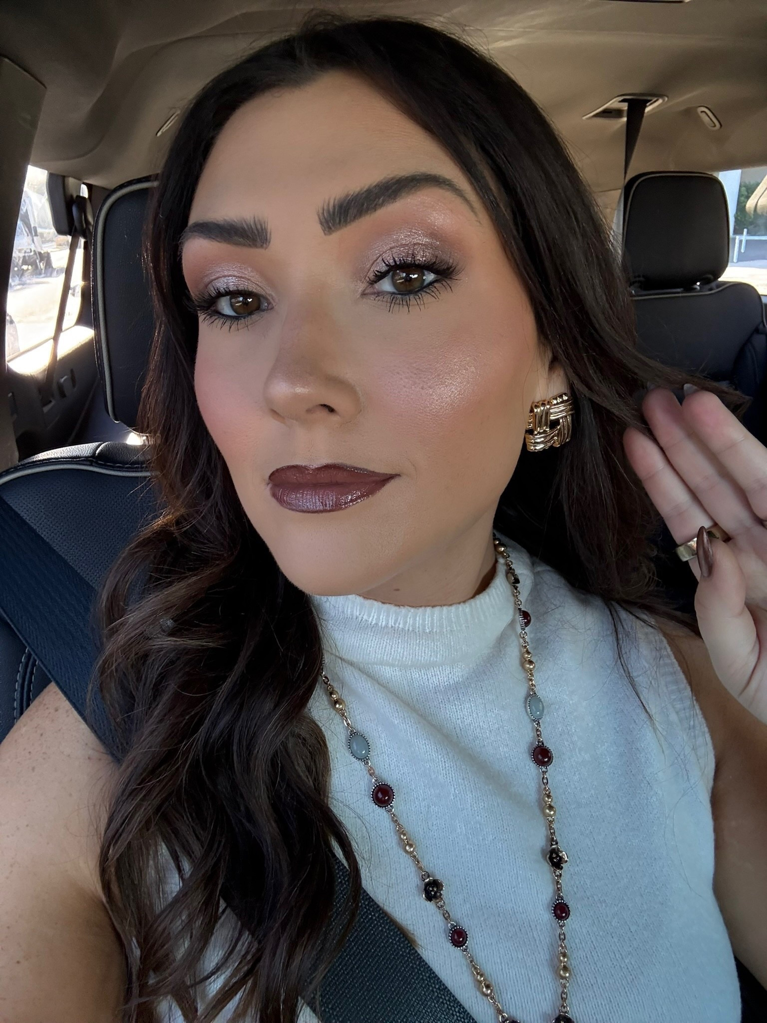 I still think about this makeup look I created back in October all the time! Tagged and listed all the products below for you 💋 👇🏼 

Milk makeup grip primer 
Anastasia blurring foundation 
Tarte shape tape concealer 
Laura mercier powder 
L’Oréal faux brow 
Cover girl nano brow pencil 
Rare beauty liquid contour 
Patrick ta blush duo in Not Too Much 
Rare beauty highlighter in exhilarate 
Natasha denona eye palette in I need a Nude 
Patrick ta eyeshadow topper in In Your Dreams
Velour extension self stick lash clusters 
Or velour self stick half lashes 
Urban decay 24/7 eyeliner 
MAC gigablack lower lash mascara 
Anastasia lip liner in deep taupe 
Kylie cosmetics matte lip kit in dolce K 
Gisou lip oil in sticky toffee 
Charlotte tilbury setting spray

#LTKBeauty #LTKSeasonal #LTKgrwm