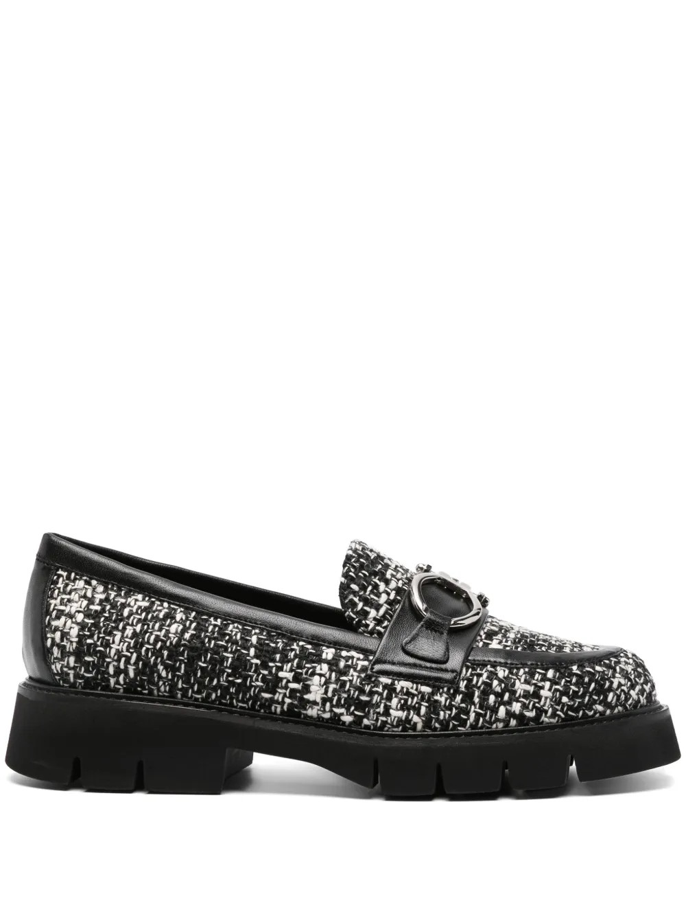 Roberto Festa Tweed Loafers | Black | FARFETCH | Farfetch Global