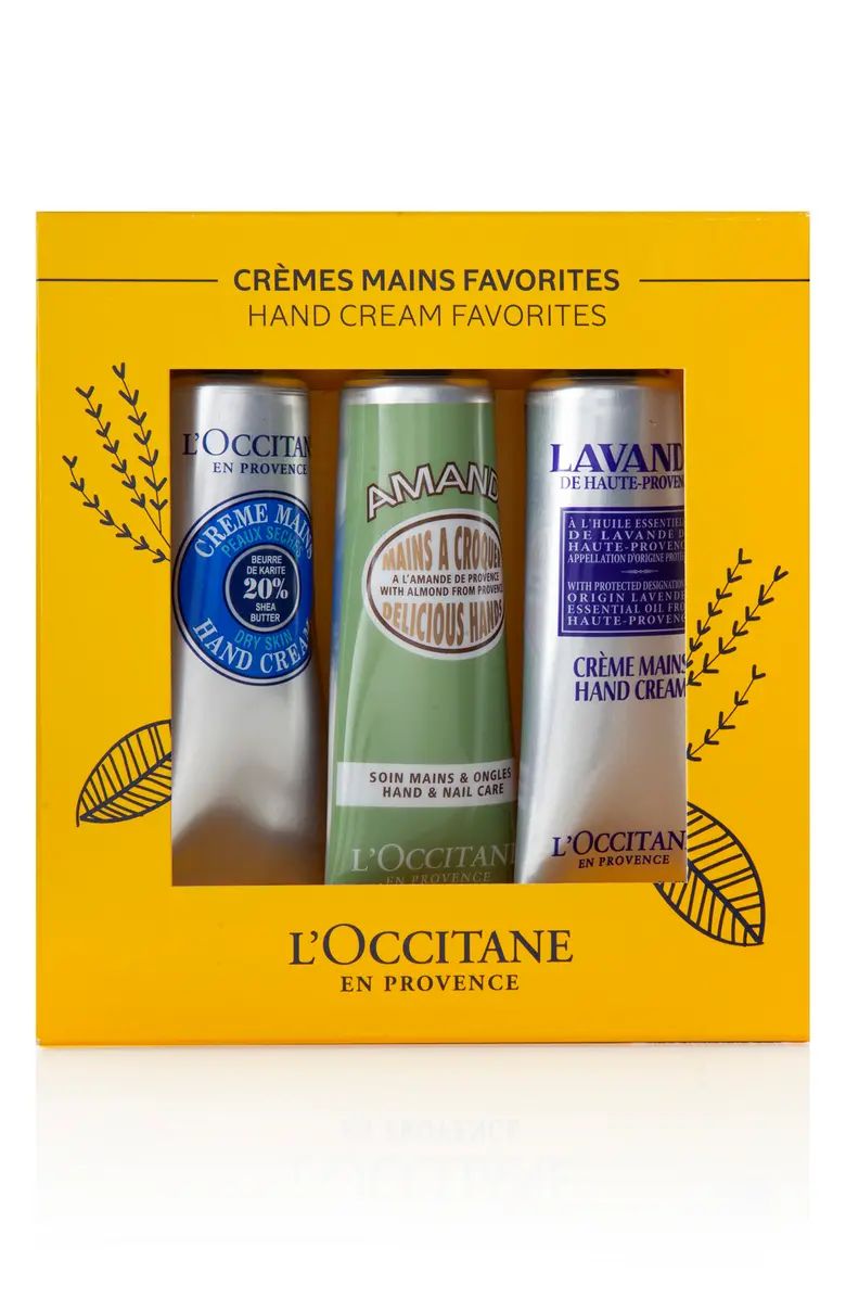 L'Occitane Travel Size Shea Hand Cream Favorites Set USD $36 Value | Nordstrom | Nordstrom