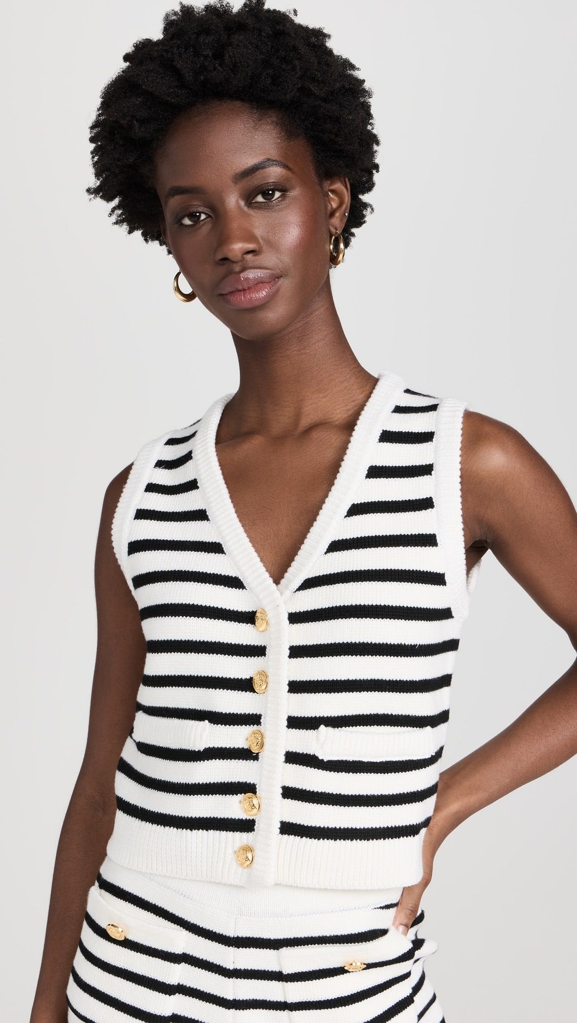 Striped Knit Vest | Shopbop