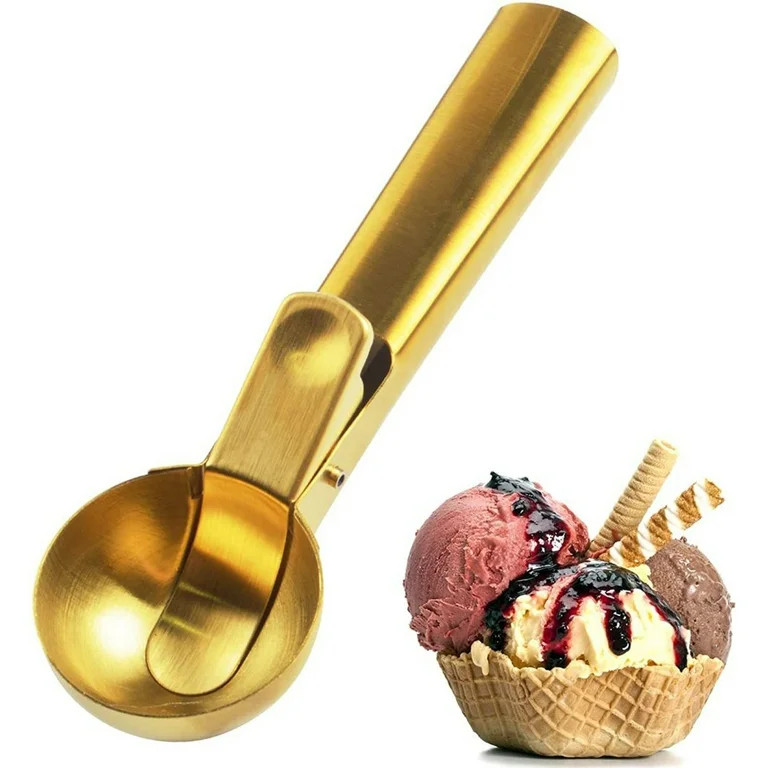 Ice Cream Scoop, Stainless Steel Small Ice Cream Scooper for Fruit, Dessert, Frozen Yogurt, Gelat... | Walmart (US)