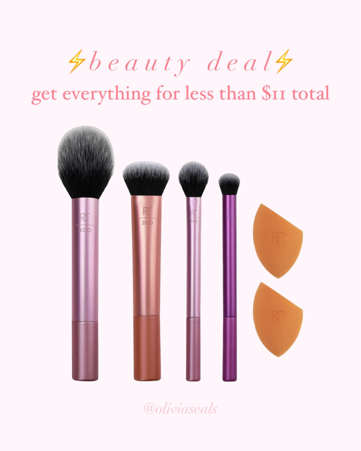 Real Techniques beauty sponge and makeup brush set all for $10.77 total at Walmart! ONLINE ONLY. ⚡️

#LTKsalealert #LTKFind #LTKbeauty