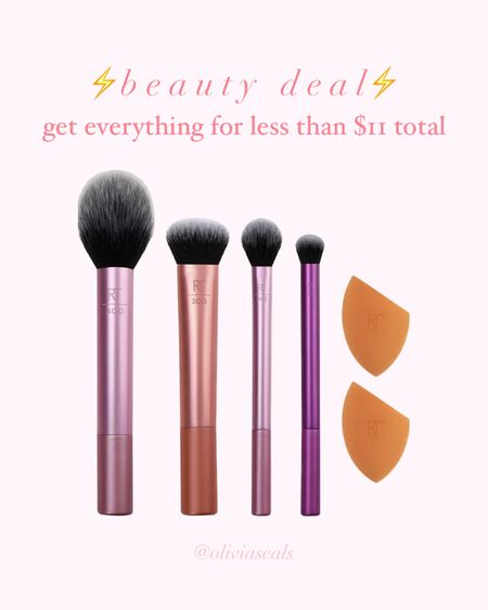 Real Techniques beauty sponge and makeup brush set all for $10.77 total at Walmart! ONLINE ONLY. ⚡️

#LTKsalealert #LTKFind #LTKbeauty