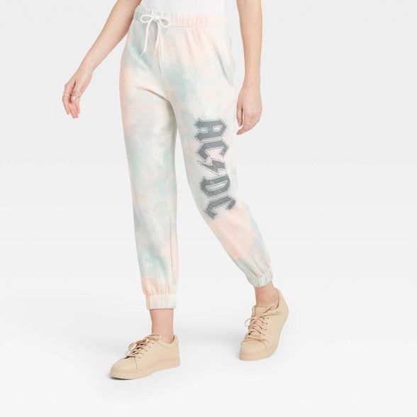 Women's AC/DC Washed Graphic Jogger Pants | Target