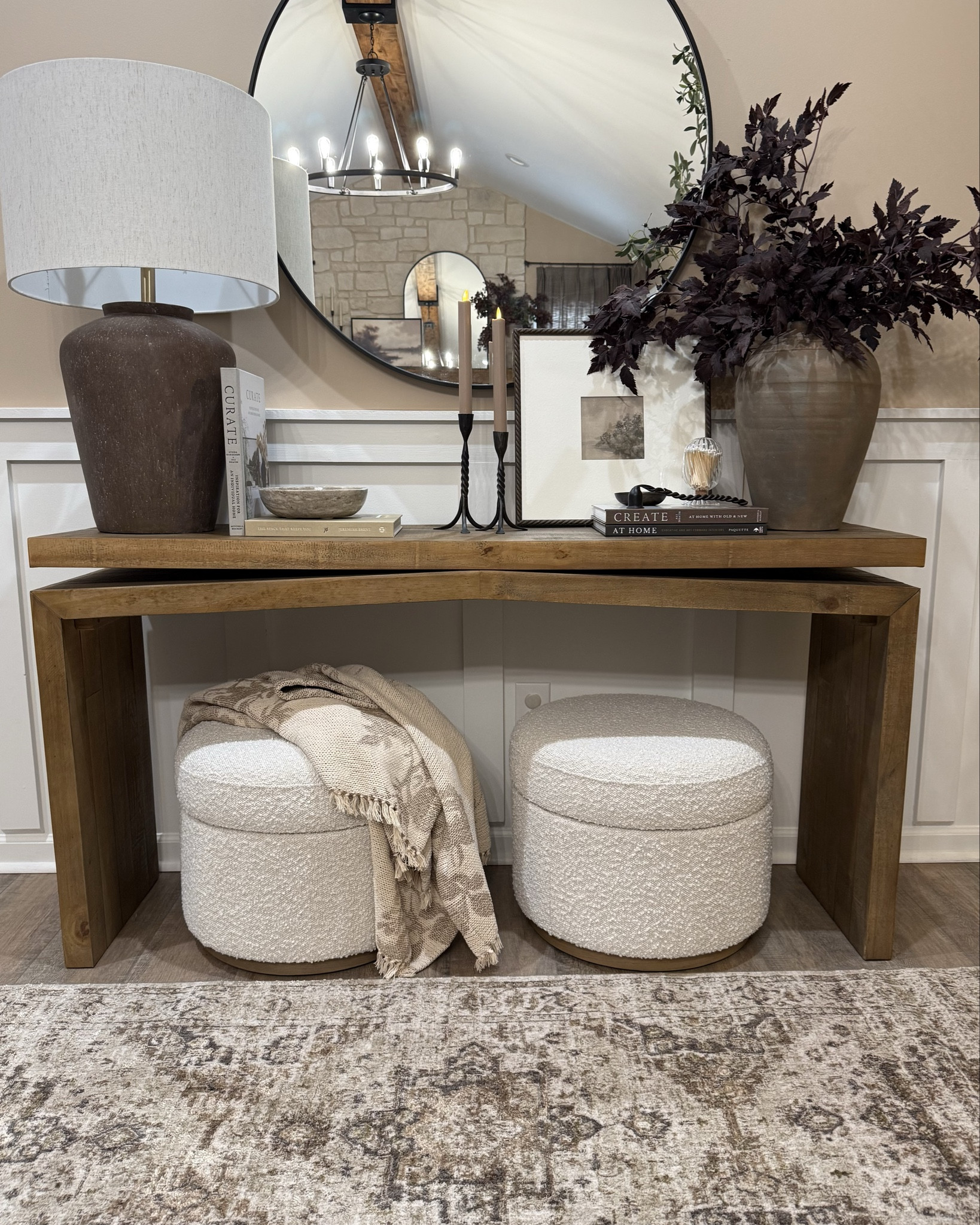 #ad Wayfair x Loloi, Rug Refresh.  Follow @farmtotablecreations on Instagram for more cozy home styling and seasonal finds.

I styled this gorgeous Loloi Haywood HYD-03 Natural/Bark Rug from @wayfair @loloirugs right in front of my console table, and it completely transformed the space. The warm neutral tones add the perfect layer of depth and texture, while the distressed traditional pattern brings in a timeless, elevated look. The soft blend of taupe and rich bark tones makes it incredibly versatile and such a beautiful foundation piece for an entry or hallway moment.

This collection is also incredibly easy to clean, making it such a practical choice for high-traffic areas while still feeling designer and polished.

It’s currently on sale during Wayfair’s Presidents’ Day Clearance… such a great time to grab it for less!

And of course, Bella had to stop by and give her approval… she clearly thinks it’s as cozy as it is beautiful. 🐾

#wayfairpartner #wayfair #loloi #loloirugs #homedecor #rugs #runnerrug #livingroomrug #entrywaydecor #consoletable #bathroomdecor #neutralhome #wayfairfinds #livingroomdecor #cozyhome #homefinds #interiorinspo #traditionaldecor #moderntraditional #layeredhome #textureddecor #homeinteriors #decorideas

#LTKSaleAlert #LTKHome