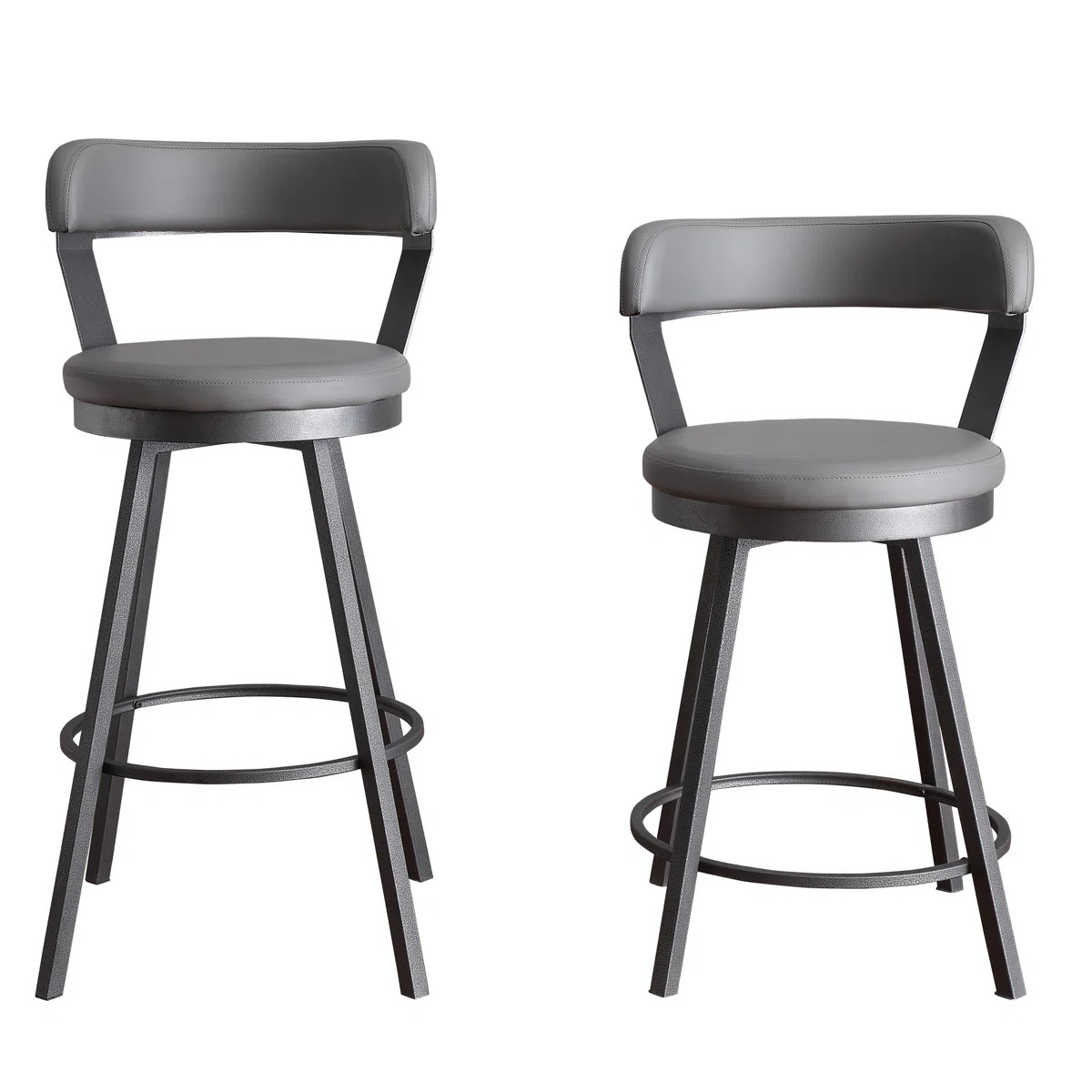 Laub Swivel Upholstered Counter Stool (Set of 2) | Wayfair North America