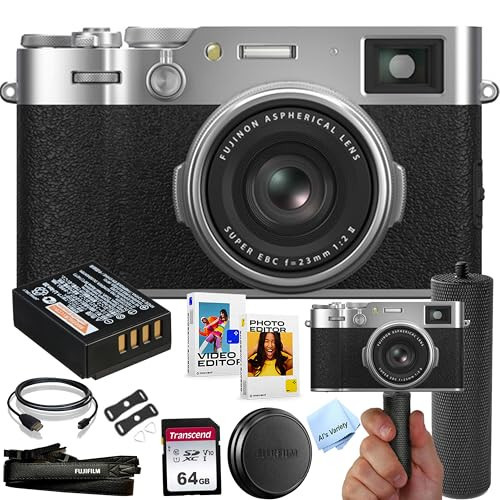 FUJIFILM X100VI Digital Camera (Silver) + 64GB Memory + Stabilizing Grip + Software Pack +More (Value Bundle) | Amazon (US)