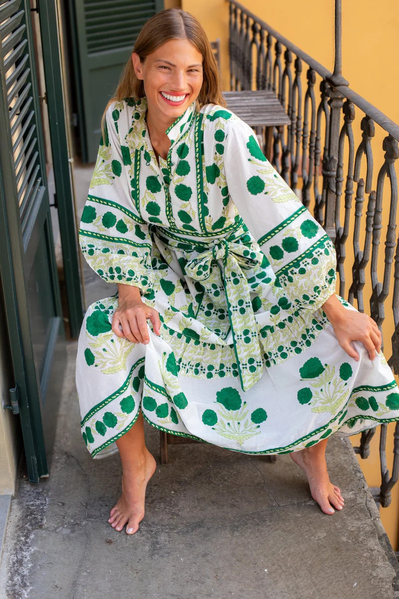 SUE SARTOR Flounce | Emerald Green SUE SARTOR Marigold | SUE SARTOR