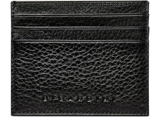 Bigardini Slim Minimalist Leather Card Wallet For Men & Women - RFID Blocking Leather Card Holder Wallets (Black) | Amazon (US)
