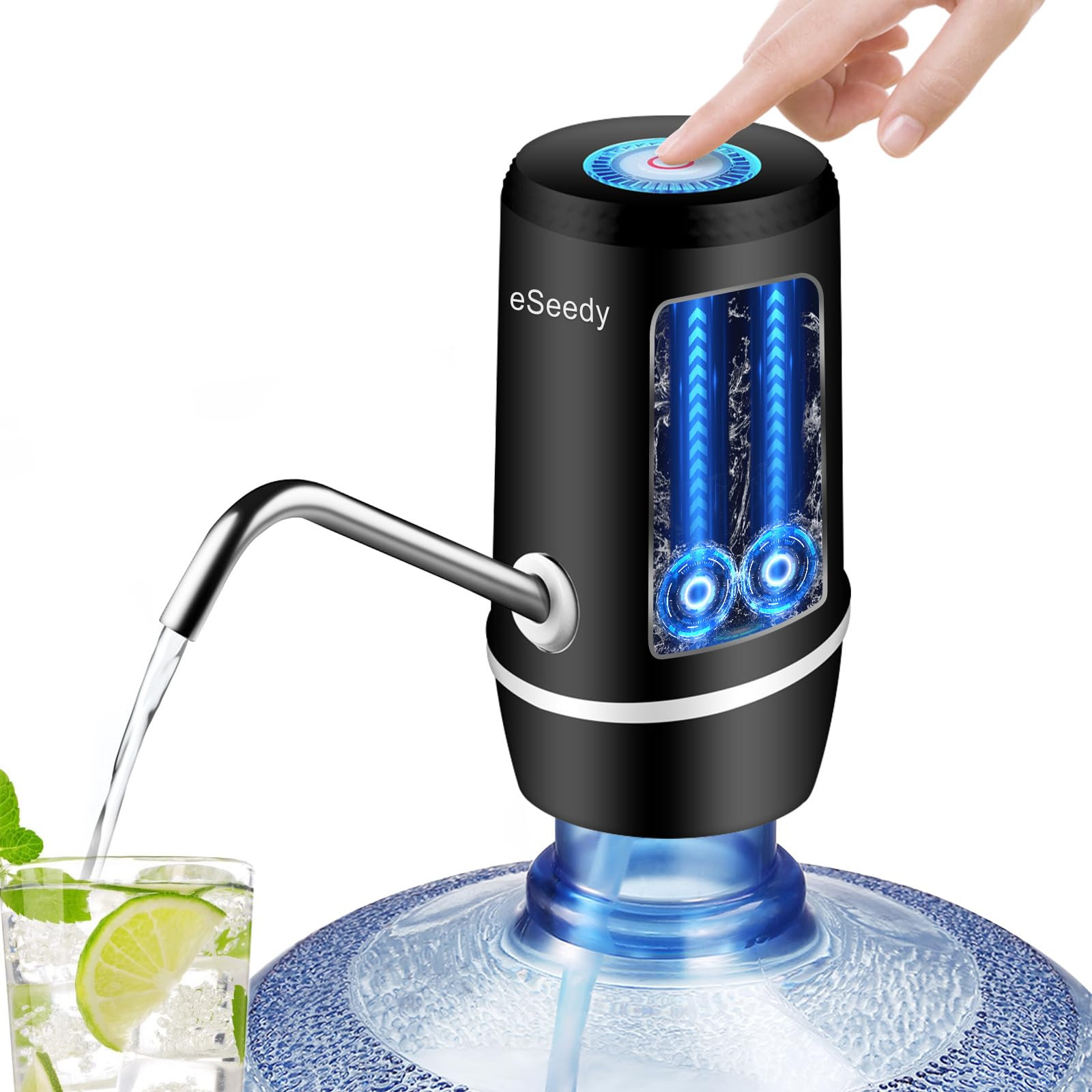 Water Pump for 5 Gallon Bottle, USB Charging Automatic Water Dispenser with Rechargeable Battery,... | Amazon (US)