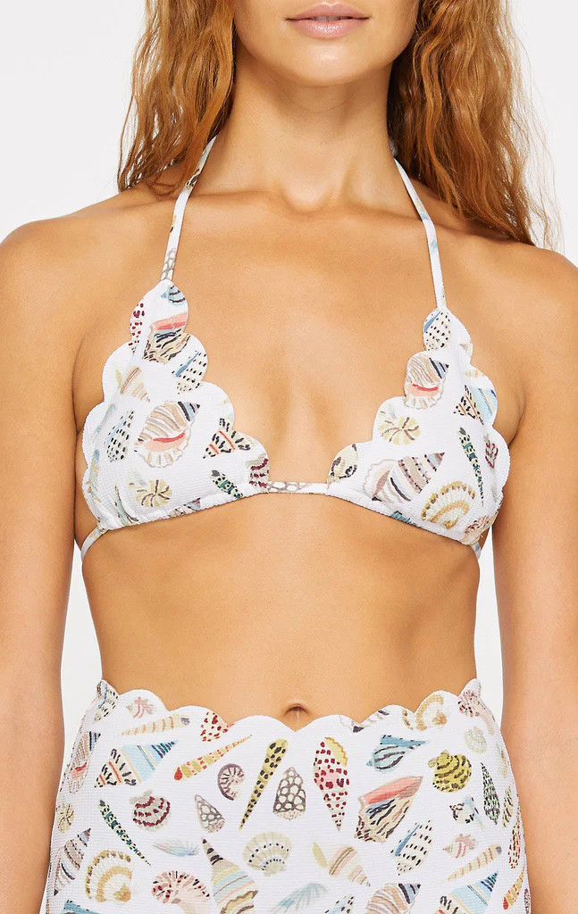 Broadway Top in Coconut Shell Print | Marysia Swim