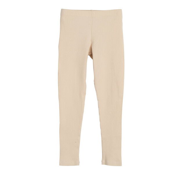 Reese Ribbed Legging, Cream - Maison Me Pants | Maisonette | Maisonette