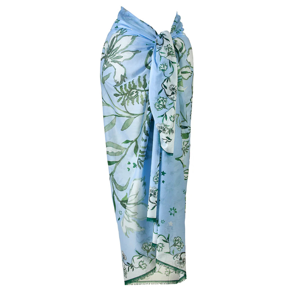 Vert Celestial Flower Pareo | ASHA by ADM