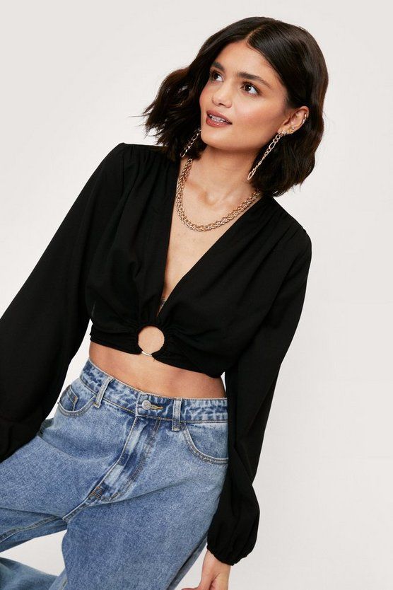 O Ring Detail Crop Top | Nasty Gal (US)