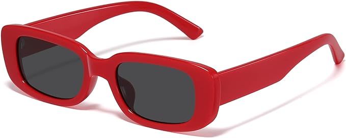 JASPIN Rectangle Sunglasses for Women Men Trendy Y2k Retro 90s Sun Glasses UV400 Protection Cool ... | Amazon (US)