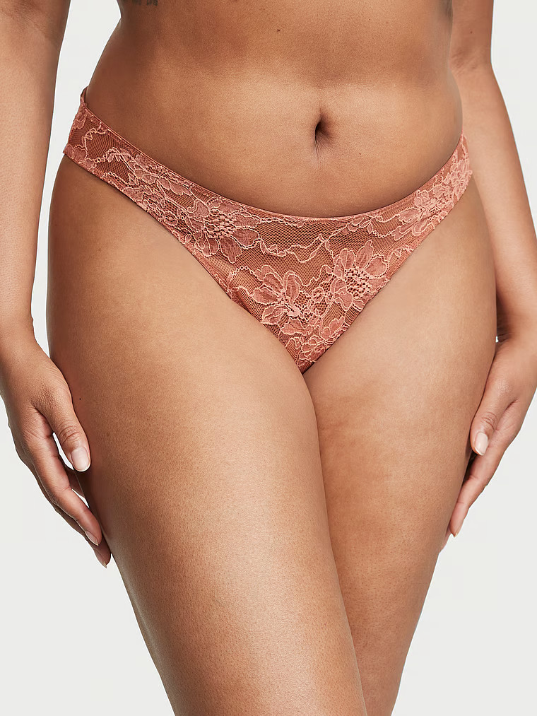 Bombshell Shine Strap Lace Thong Panty | Victoria's Secret (US / CA )