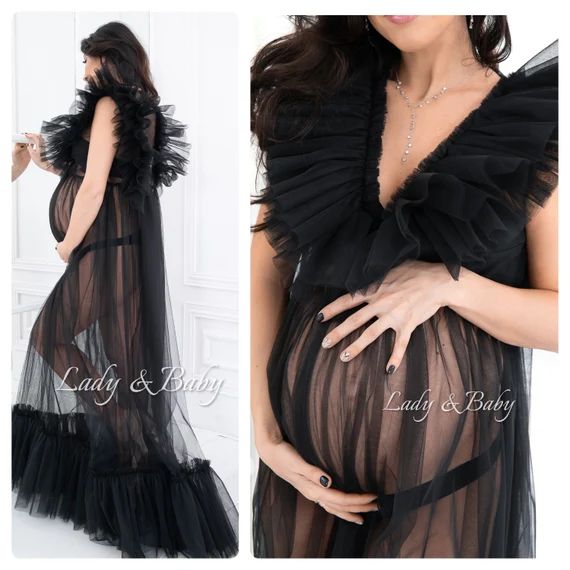 Maternity dress photo shoots tulle | Etsy (US)