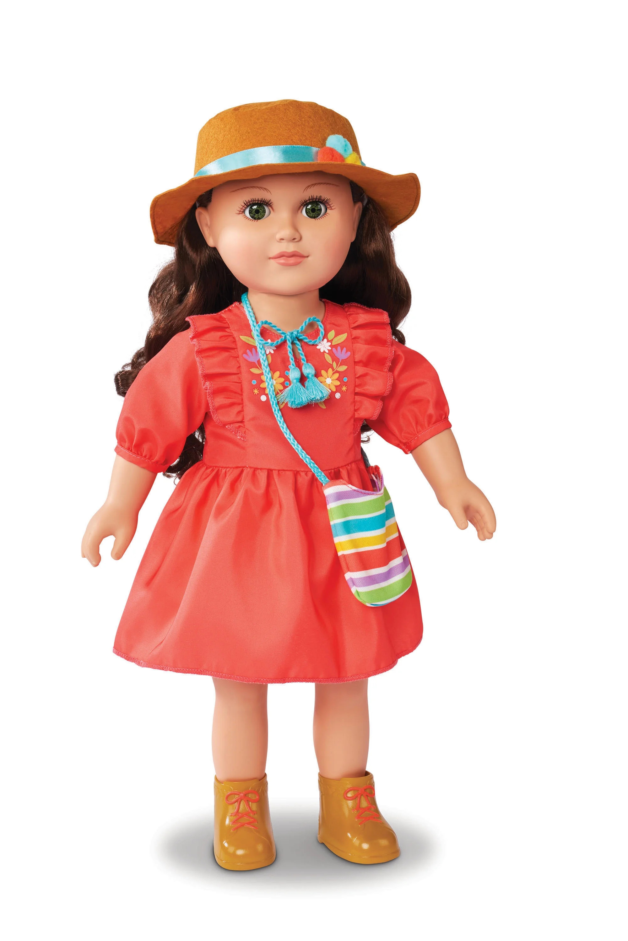 MyLifeAs Raegan Poseable 18 inch Doll, Brunette Hair, Green Eyes | Walmart (US)