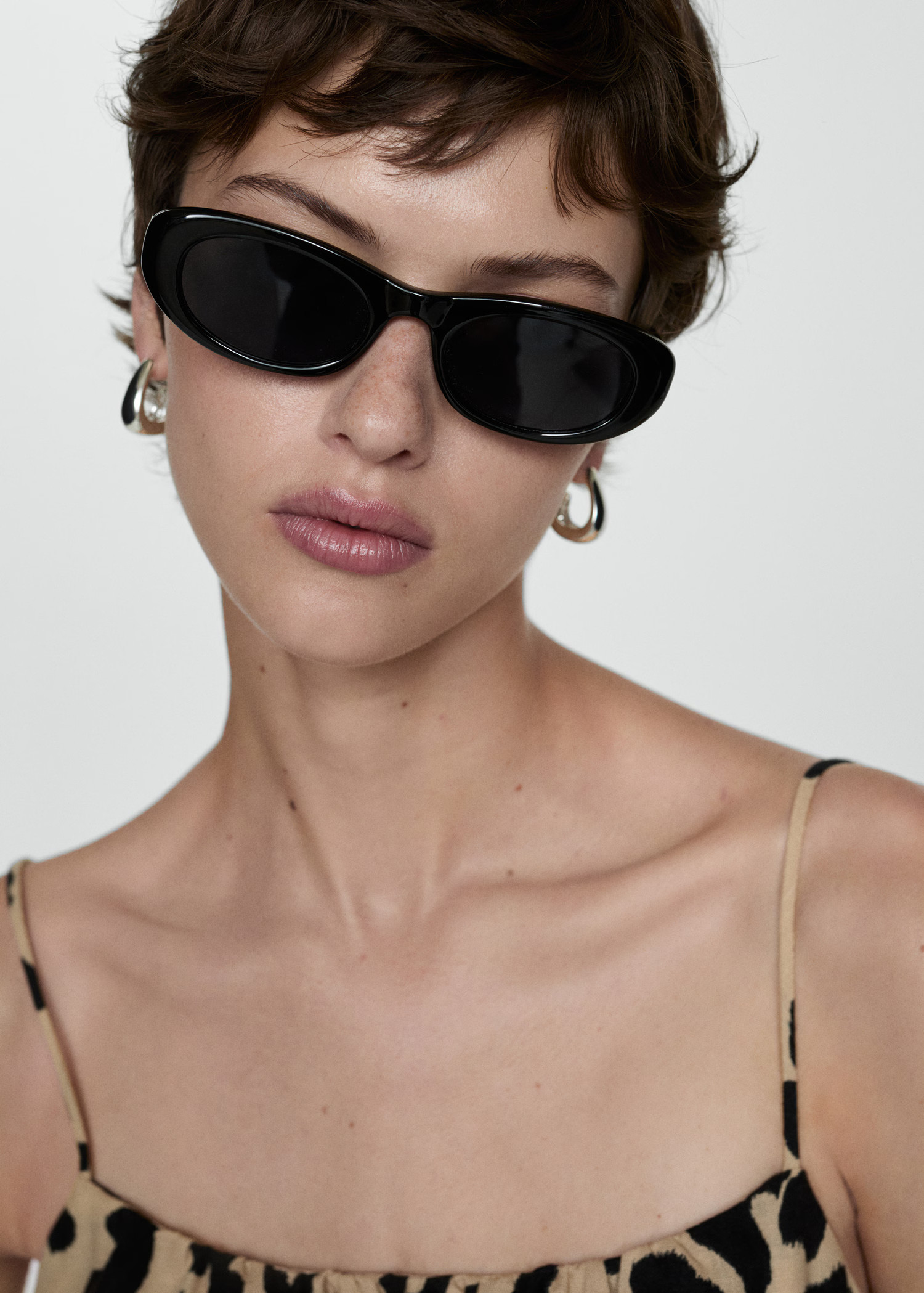 Short leopard-print dress - Woman | MANGO USA | MANGO (US)