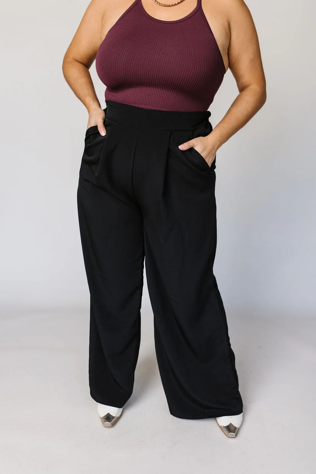 Aurora Wide Leg Pants - Black | Mindy Mae's Market