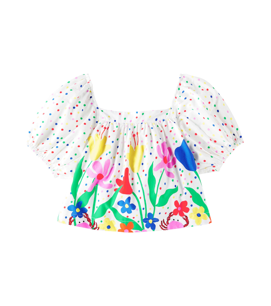 Flor Do Mangue floral cotton blouse | Mytheresa (US/CA)