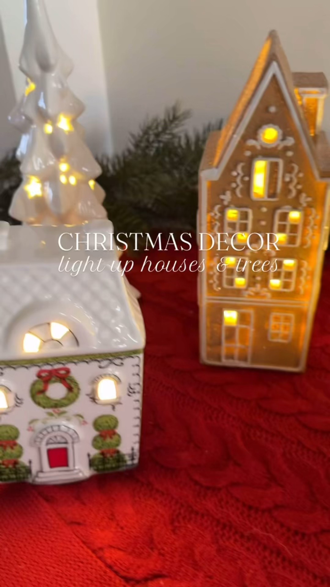 The prettiest little holiday details has officially taken over our home 🕯️🍬✨ Between the glowing ceramic trees, whimsical light-up houses, and the sweetest gingerbread details … it’s pure Christmas magic.

I love tucking them into mantles, tables, and cozy corners … they add that soft twinkle that makes everything feel storybook-perfect. 🎄🤍

It’s the kind of decor that feels nostalgic and new… simple, glowing joy that makes your whole home sparkle. ✨

SHOP : https://amzn.markable.ai/GISjCSt7

#LTKHome #LTKSeasonal #LTKHoliday