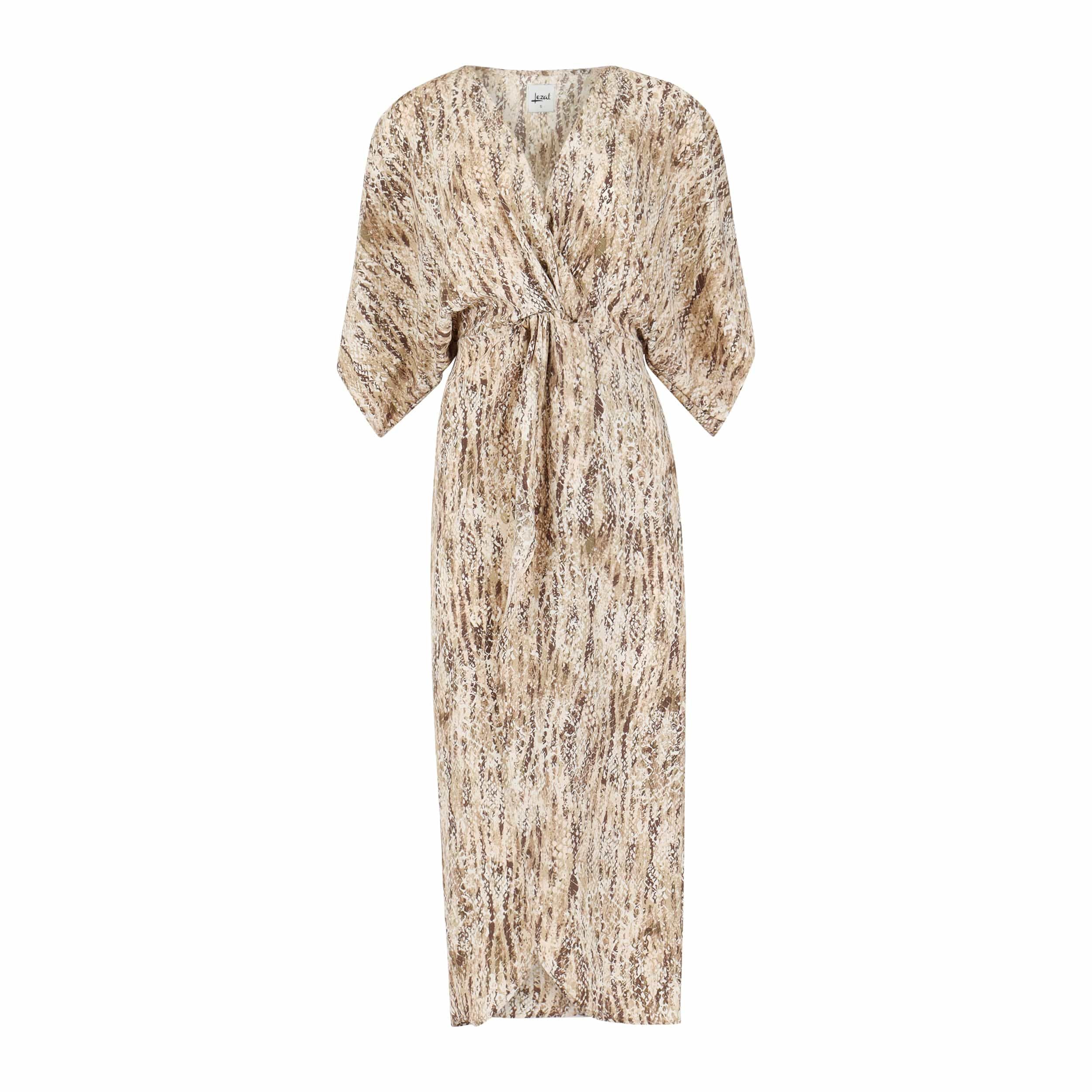 Joey Maxi Dress - Ecru Snake | Wolf & Badger (US)