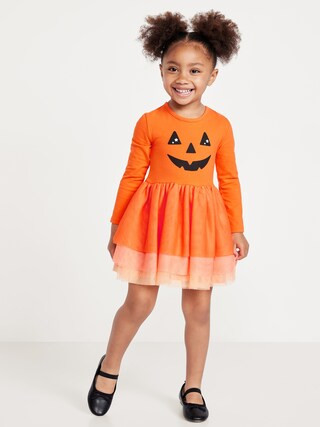 Fit and Flare Long-Sleeve Tutu Dress for Toddler Girls | Old Navy (CA)
