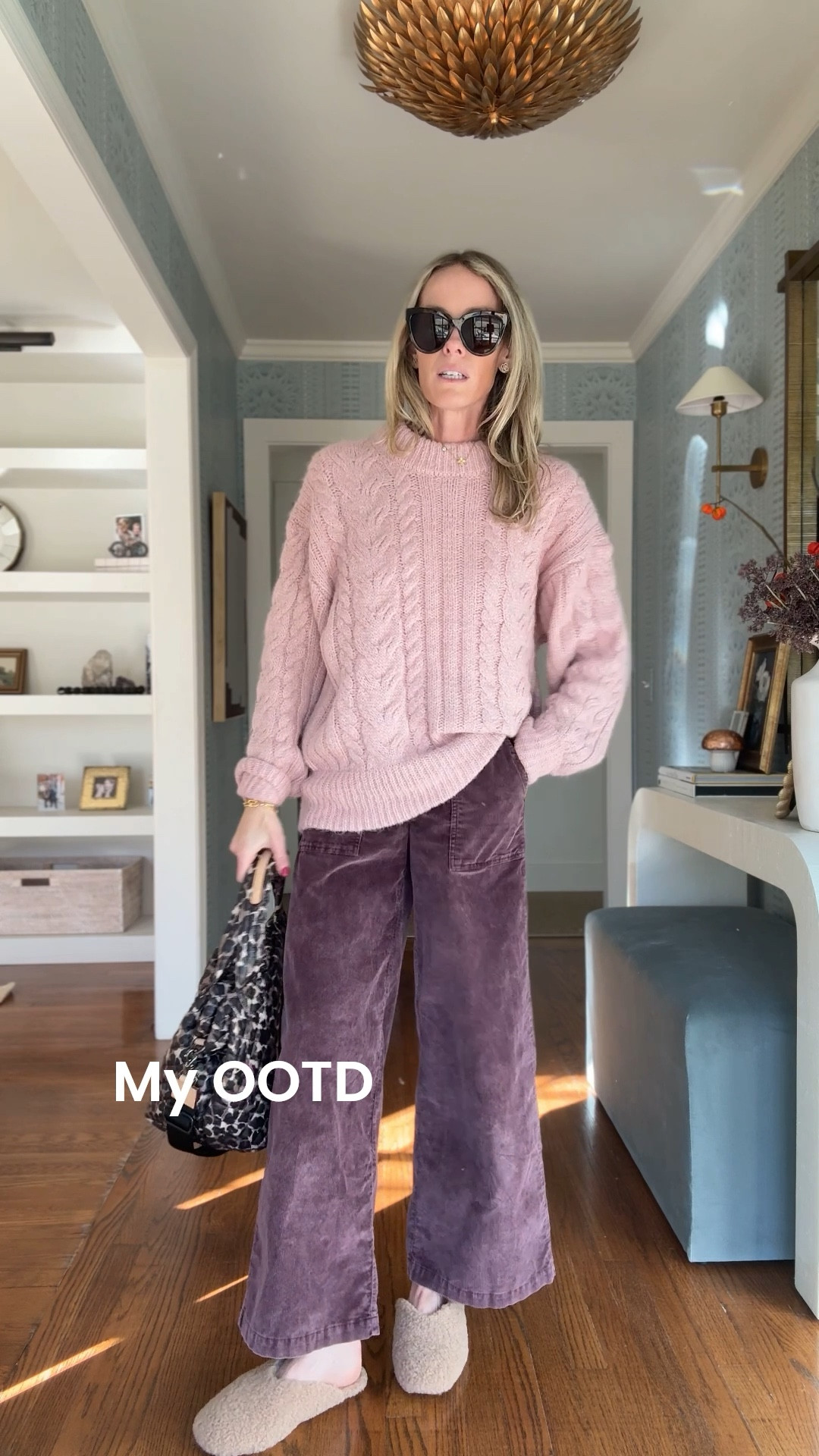 Size L sweater // size XS pants // Amazon tee small 