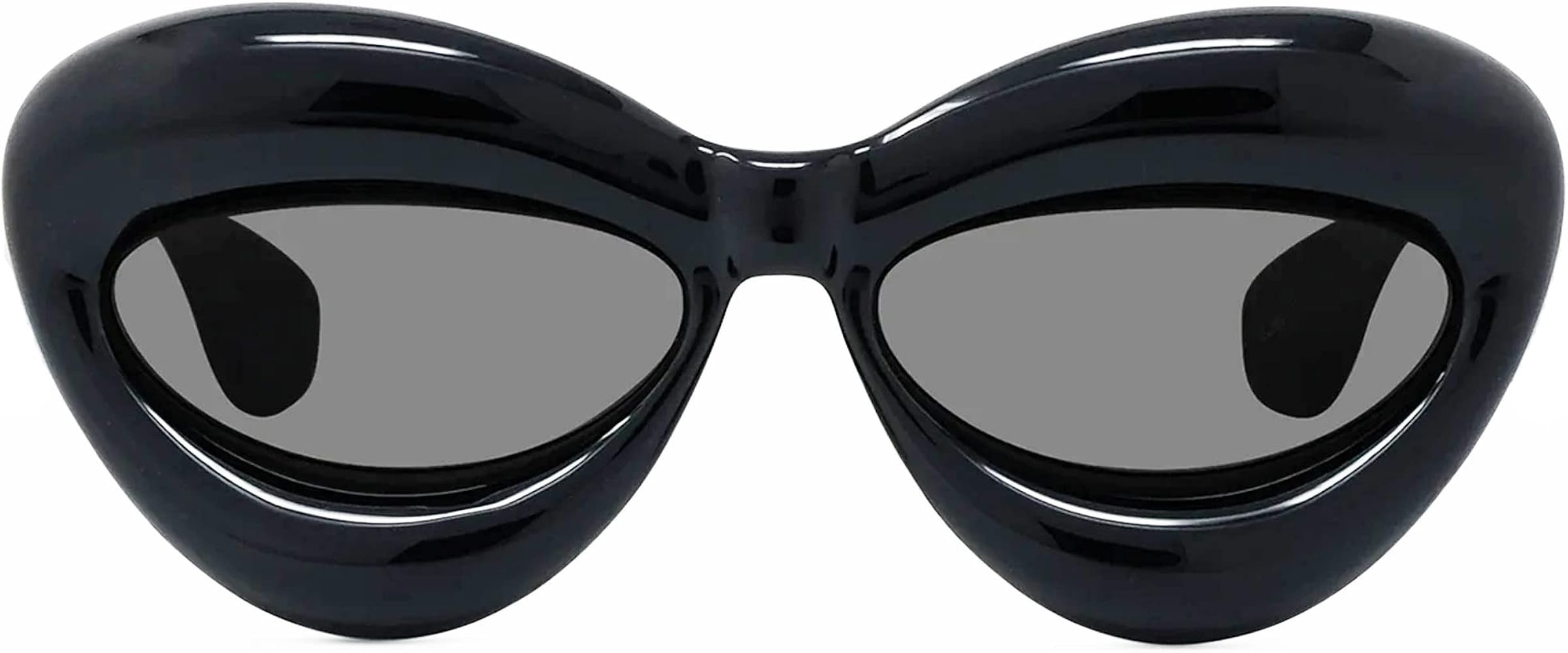 Akirawang Fashion Inflated Cat-eye Sunglasses for Women Oversized Frame Sexy Lip Candy Color Glas... | Amazon (US)