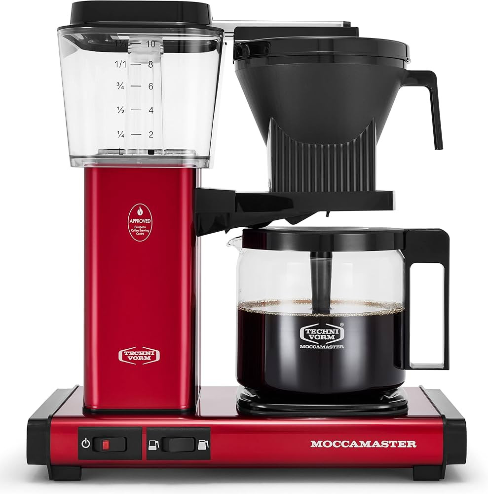 Moccamaster 53944 KBGV Select 10-Cup Coffee Maker, Candy Apple Red, 40 ounce, 1.25l | Amazon (US)